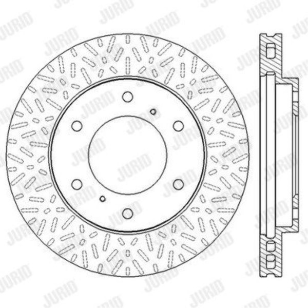 Jurid Bremsscheiben Vorne Ø290 Mm BelüFtet FüR Mitsubishi Pajero IV V8_W V9_W-image