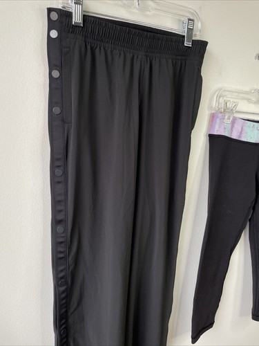 ivivva girls pants size 8 lot of 2 black athletic - Picture 2 of 8