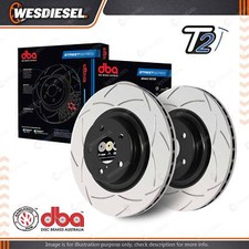 2Pcs DBA Street Series Patented T2 Slot Design Front Disc Brake Rotors DBA2010S