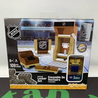 NHL Buildable Locker Set Nashville Predators PK Subban Yellow Jersey Retired 109