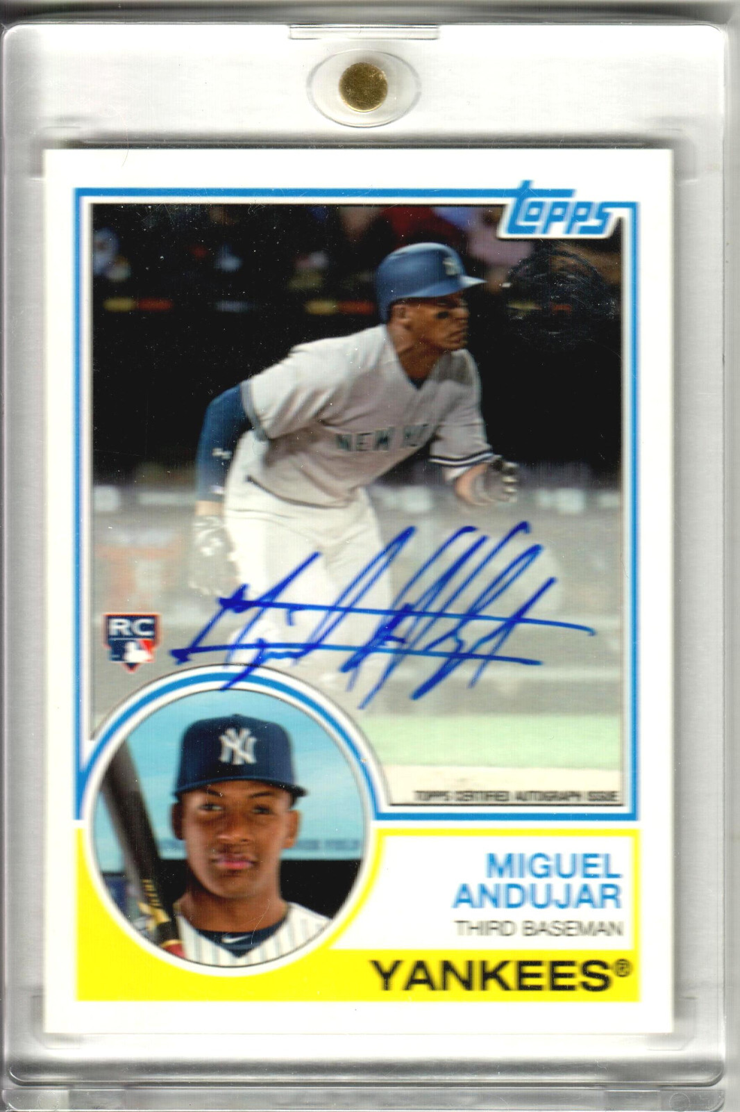 2018 Topps Miguel Andujar 1984 35th Anniversary Rookie Auto RC