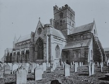 Magic Lantern Slide Photo Carlisle Cathedral From NW By GW Wilson