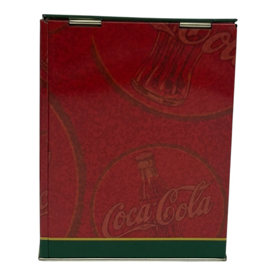 Coke Coca Cola Tin Box Storage Advertising Soda Fountain Vtg Hinged Lid Diner  - Image 3 of 4