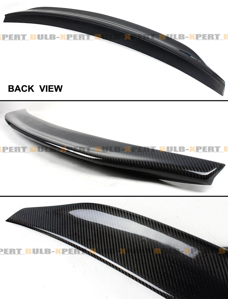 ALERÓN DE MALETERO DE FIBRA DE CARBONO REAL ESTILO GATO HIGHKICK PARA SEDÁN AUDI S4 10-16 Foto 3 de 4