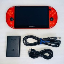 PlayStation PS Vita PCH-2000 ZA26 Metallic Red Wi-Fi Console Sony Japan F/S