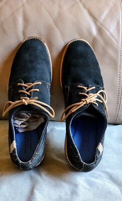 Mark Nason By Skechers Navy Blue Suede Leather Oxford  display picture 1