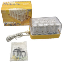 Vintage Clairol C-14Y Style Setter Hot 14 Rollers Clips w/Box 1985 Vintage