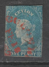 Ceylon Lot 5 - Postage: (#1 Fine Used) 2023 Scott catalog $500.00