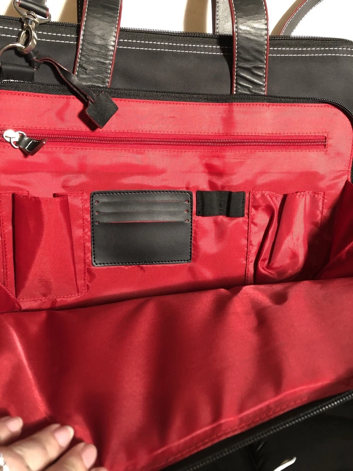 Estuche de Transporte para Portátil HP/Bolso de Oficina Negro 13”x 16” 2 Lg Bolsillos con Cremallera, 1 Pkts Laterales Foto 3 de 4