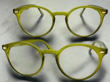 Classic Sophisticated Artsy Vintage 50s Retro Clear Lens EYE GLASSES Green Frame