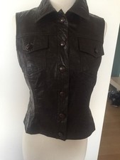 Sexy Vest Iceberg Jeans Brown Size S Made In Italy