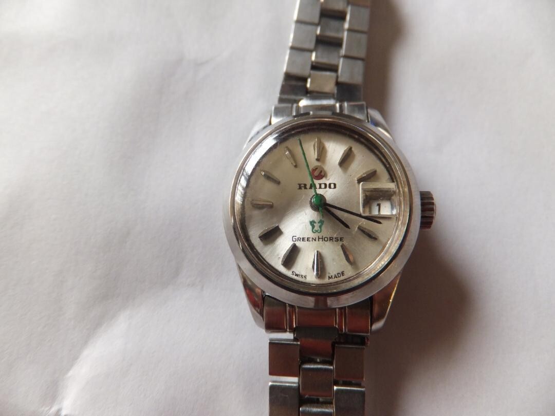 RADO Green Horse ステンレススチール 時計 Rado Green Horse Watch Automatic Women's Silver Dial