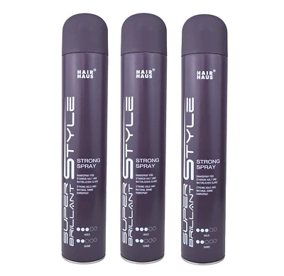 Super Brillant Style Strong Spray 3x 500ml Haarspray - SB Style