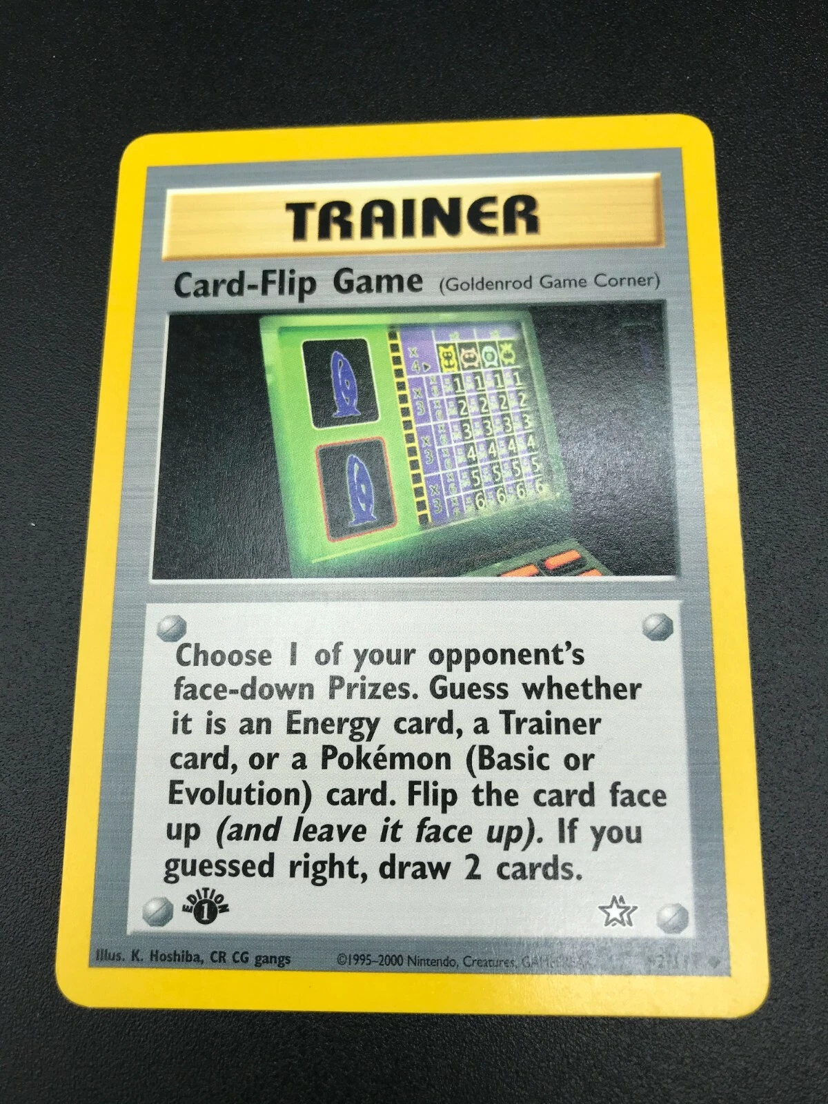Card-Flip Game 1st Edition 92/111 Neo Genesis Pokemon TCG Card NM 2000