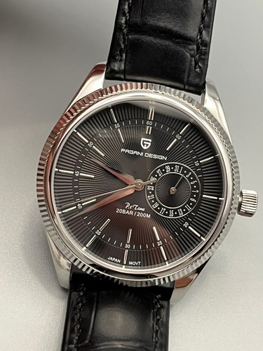 Orologio uomo data automatica Subacqueo Zaffiro 200 Vera Pelle mov Seiko Scatola - Foto 7 di 19