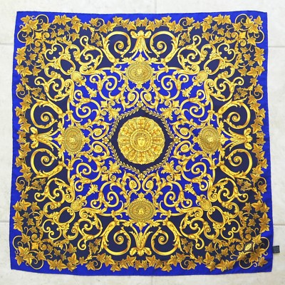 GIANNI VERSACE 雨傘 スカーフ柄 刻印ボタン GIANNI VERSACE 雨傘 スカーフ柄 刻印ボタン