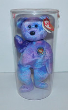 MWT TY 2001 BEANIE BABY CLUBBY IV PLUSH TOY BEAR WITH CASE