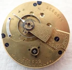 ANTIQUE 18s WALTHAM WM ELLERY MODEL 1877 KEY WIND POCKET WATCH MOVEMENT
