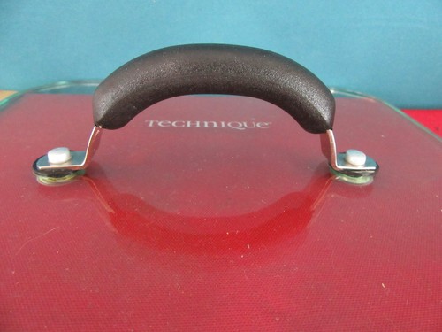 TECHNIQUE Glass Heavy Weighted Lid 9" Inches Square - Picture 6 of 6