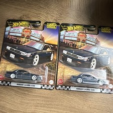 Hot Wheels Boulevard 1:64 Nissan Laurel C33 Black Diecast Car Lot of 2