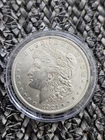 1921 Morgan Silver Dollar - Last Year Issue 90%  Silver Comes In Plastic Holder
