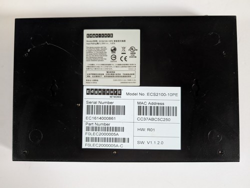 Edge Core ECS2100-10PE Web-Smart Pro PoE Switch - Picture 4 of 4