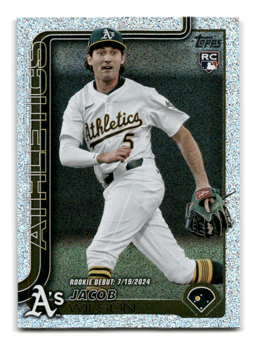 2025 Topps Update Baseball - Jacob Wilson Rookie Debut #US180 (Sandglitter Foil)