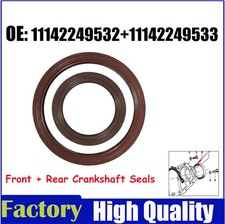 1 par de juntas de cigüeñal delantero y trasero para BMW E36 E46 M3 E34 E39 X3 X5 Z3 Z4