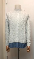 Joan Rivers Women  s Medium Gray Sweater Long Sleeve Classic Fit