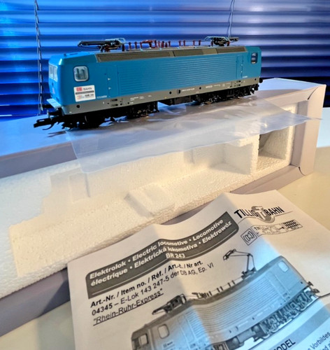 04345, BR143, DBAG, "RheinRuhrExpress", Ep.VI, 1:120, TT, Tillig | Zustand: Gebraucht
