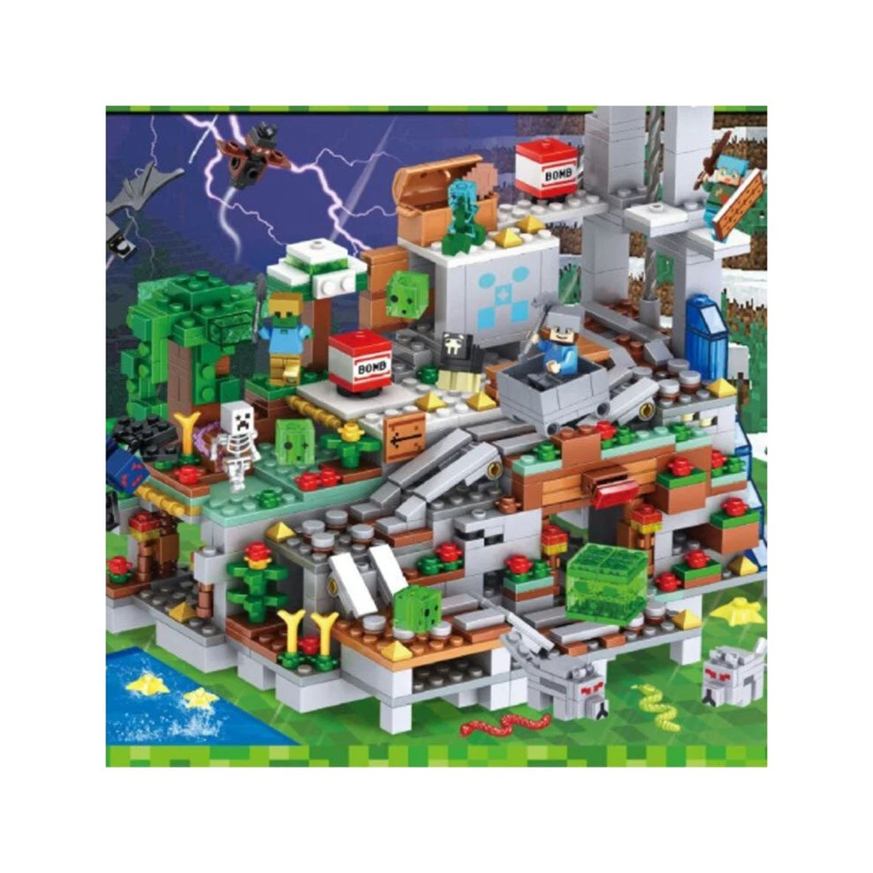 900-Piece Minecraft The Mountain Cave Building Kit – Ideal Gift for Creators Uk - Image 4 of 4