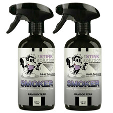 The Stink Solution Smoke Odor Eliminating Spray Bamboo Teak - 2 16 oz Bottles