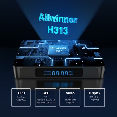 Upgraded X96Q Pro Smart Android 10 TV Box Quad Core 4K HD Stream Player