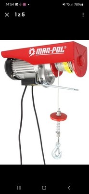 ELEKTRISCHE SEİLWİNDE SEİLZUG HEBEZUG 400/800KG 12M 1300W BAUSTELLE WERKSTATT
