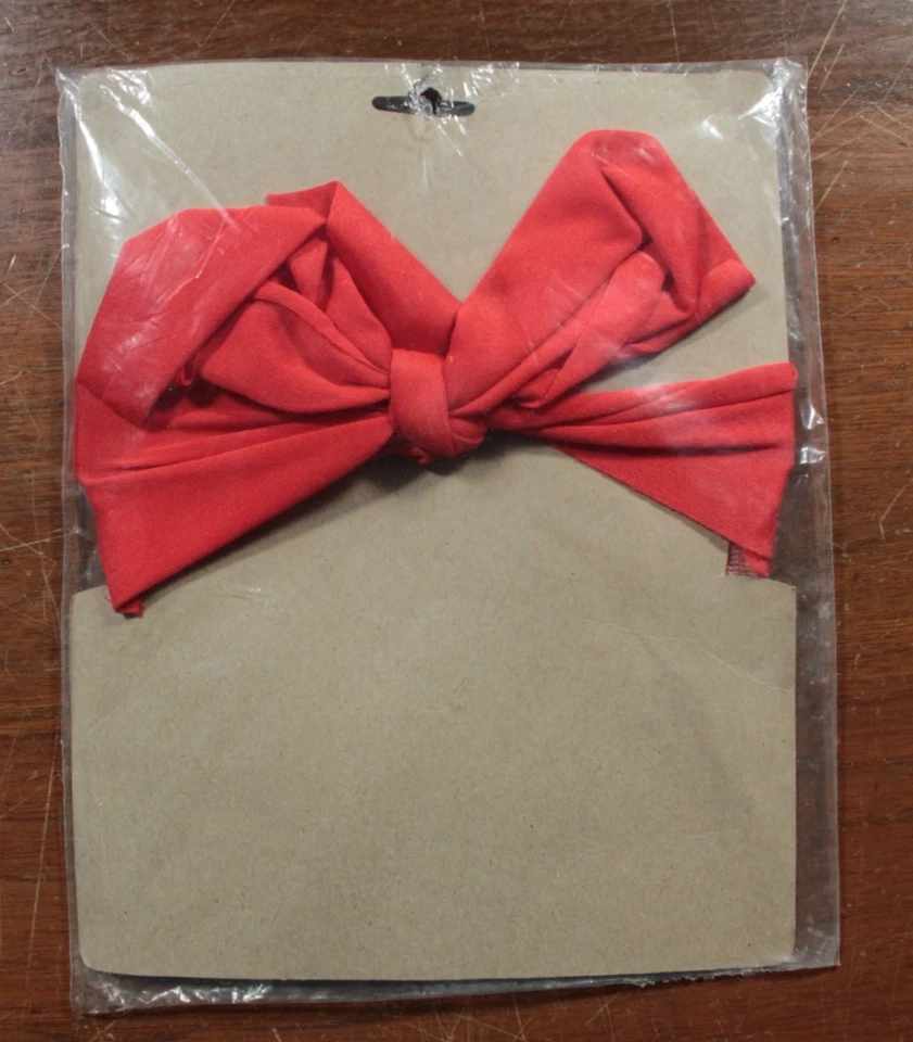 Vintage 70s Rubies Bandit Mask Red Costume Villian NOS Factory Sealed - Image 2 of 2