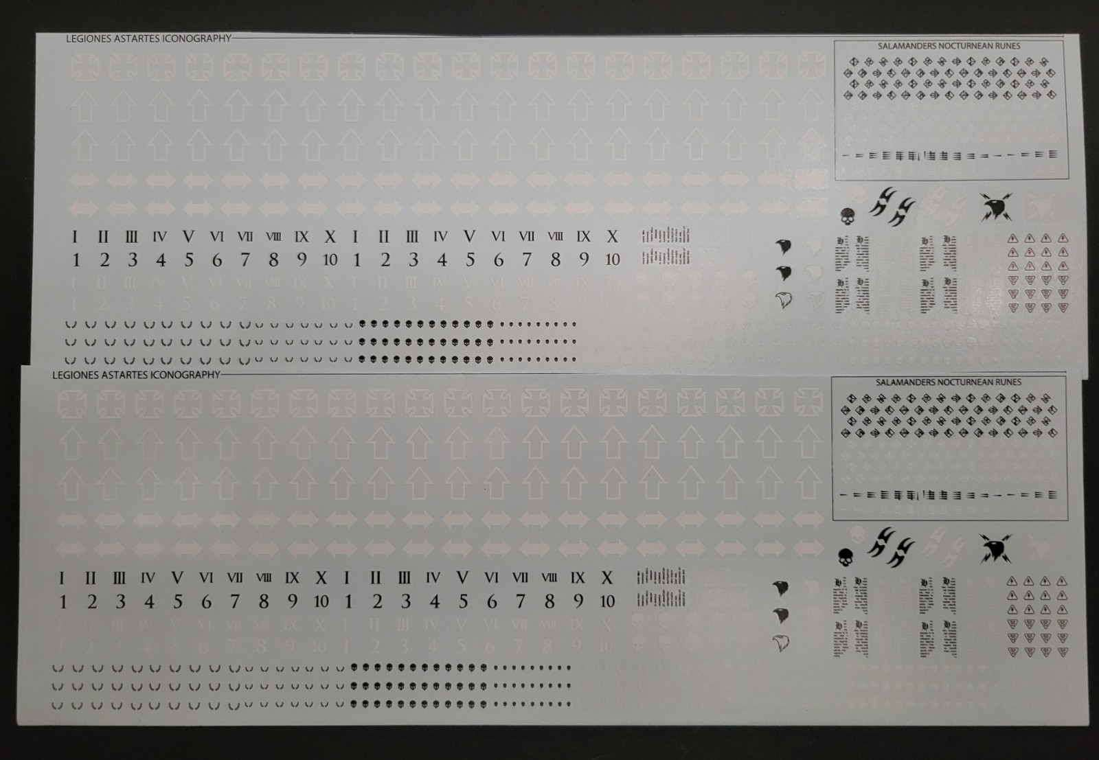 Сатурнин 2-кратный переводной лист Легионеров Легионес Астартес Ересь Гора Боевой Молот 2090₽