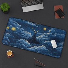 Umbreon Oil Painting Inspired Gaming Mouse Pad Desk Mat Accessories