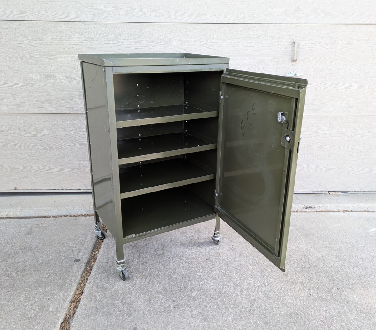 Vintage LYON Industrial Steel Machinist Rolling Tool Storage