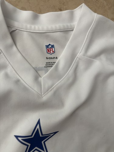 Nike NFL Dallas Cowboys Dak Prescott #4 Jersey White Size Youth Small - Picture 4 of 4