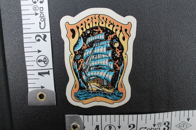 Dark Seas Surfboard Clothing Ship Pirate Clear Punk V7a Vintage Surfing STICKER