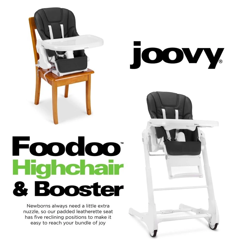 	Joovy Foodoo High Chair & Booster Seat Jet	 - Image 3 of 4