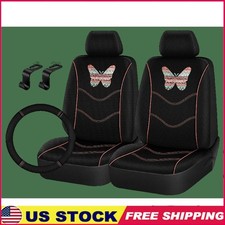 Universal Fit 5Piece Car Seat Cover Polyester Butterfly All-Weather Protection