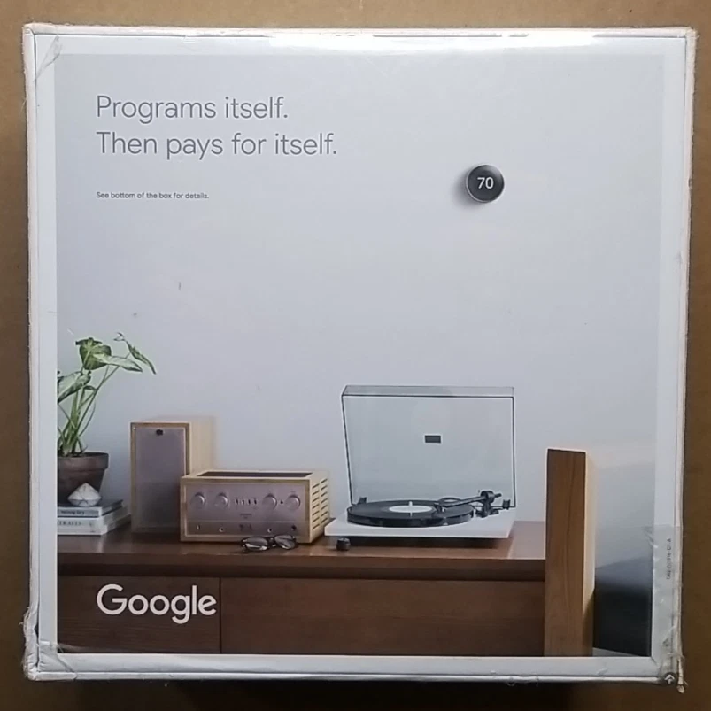 Google Nest Learning Thermostat Stainless Steel T3007ES 3rd Gen SEALED - Image 3 of 4