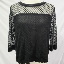 Whimsigoth Mesh Sheer Top Gothic Fairy Grunge Y2K Dark Coquette Witchy