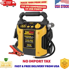 EverStart Maxx 1000 Peak Amp Jump Starter with 120 PSI Compressor