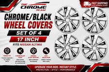 New Set Of Chromeblack 17 Alloy Wheel Covers Skins For Nissan Altima Imp378cc