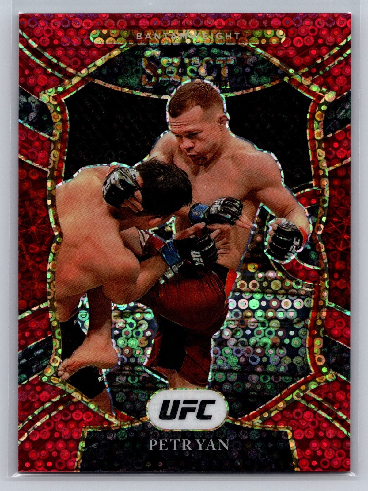2021 Panini Select UFC Concourse Red Disco Prizm /199 Petr Yan #79