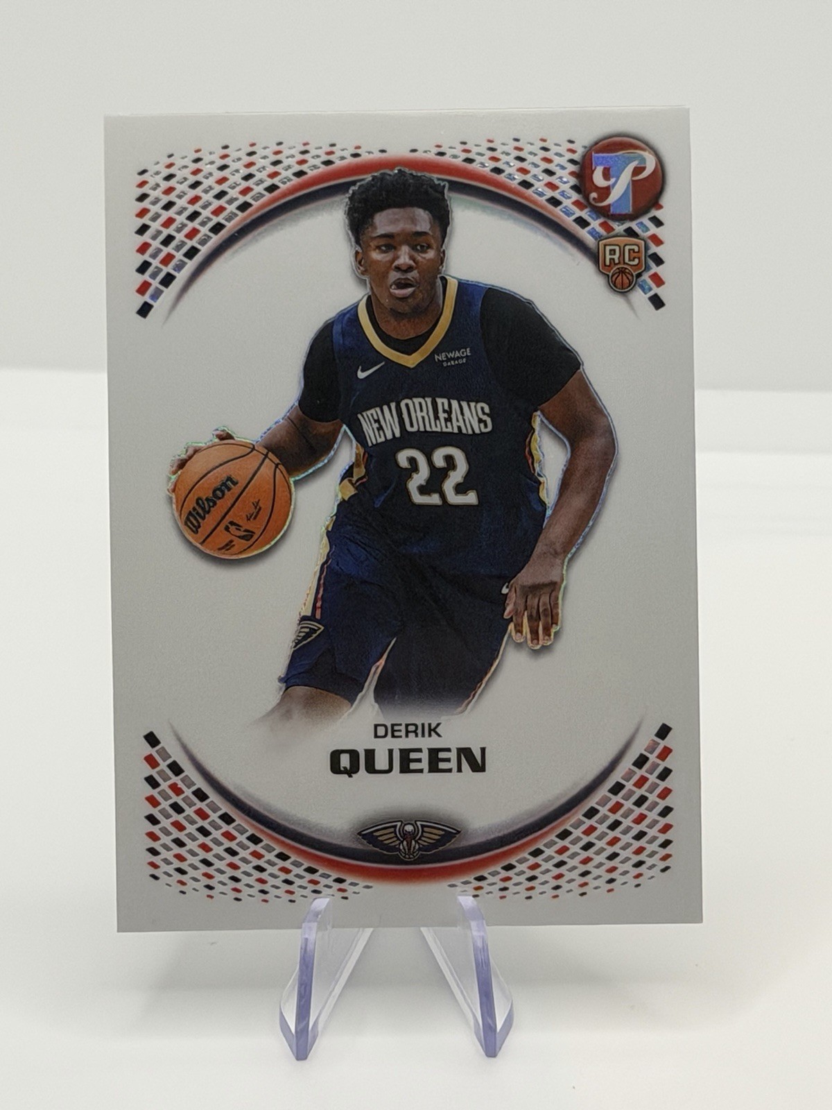 2025-26 Topps Pristine Derik Queen Refractor Rookie RC #115 Pelicans