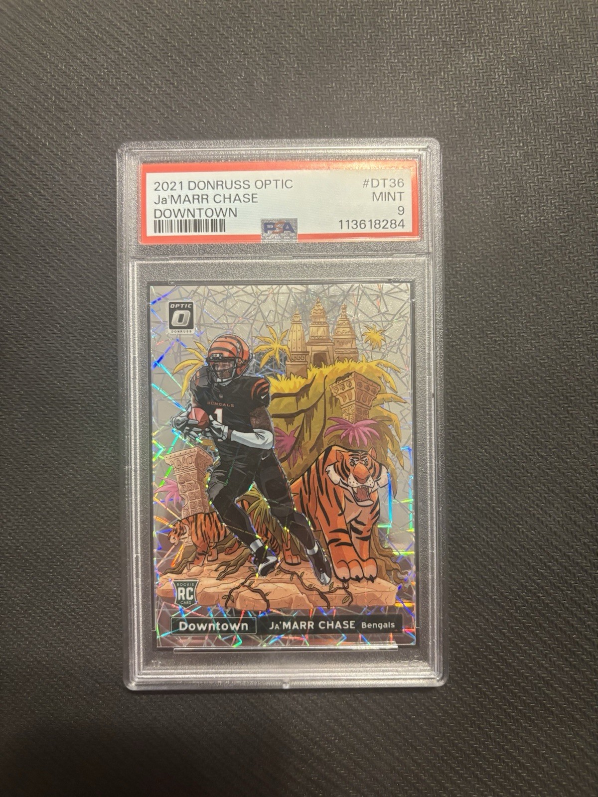 Ja’Marr Chase 2021 Optic Downtown PSA 9