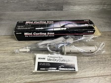 Vintage Sears Curling Iron Dry CHROME-PLATED BARREL 3/8" 82531